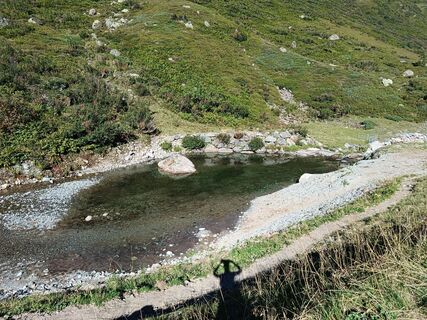 Photo de Kirsten Genglawski le long du parcours