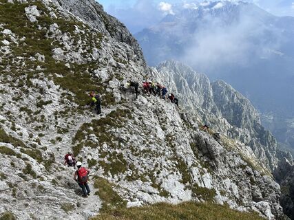 Foto von Natale Maffioletti entlang der Tour