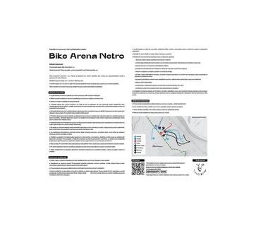 Bike Arena Netro ca. bei 1.7 km vor der ersten Gabelung der Tour.