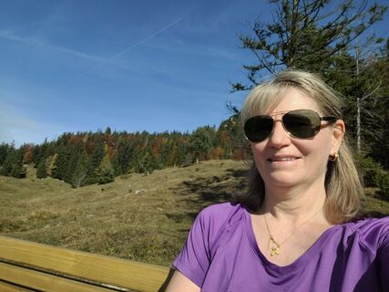 Foto de Alexandra Kaufmann a lo largo del recorrido