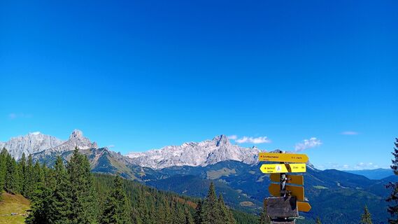 Foto de Theresia Weissenbacher a lo largo del recorrido