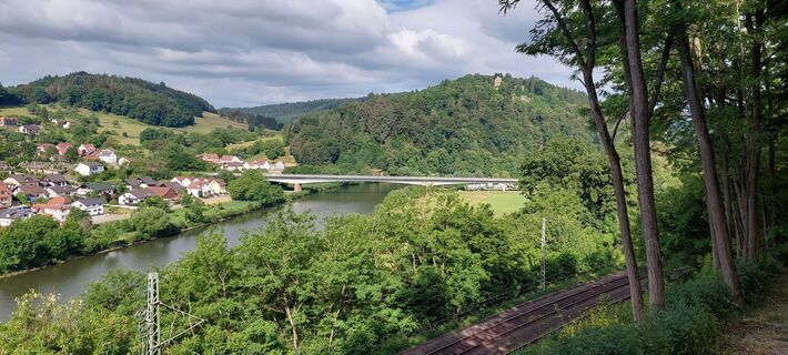Blick zurück nach Neckargerach