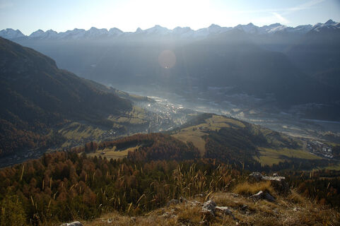 Blick von Monte Cucal über Tesero