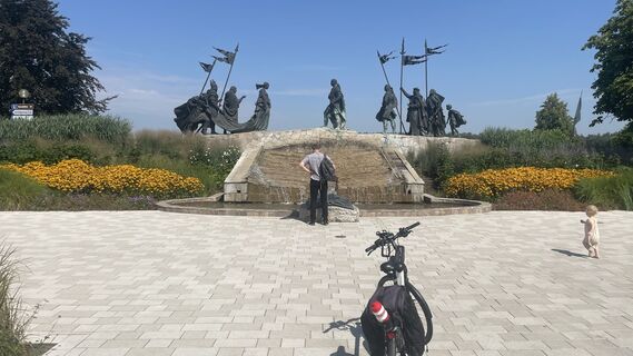 Foto von Manfred Laux entlang der Tour