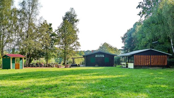 Hütte des Wombacher Weihers