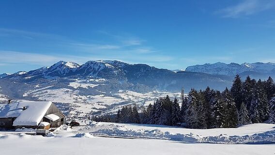 Aussicht vom Kaltenbrunnen auf Egg