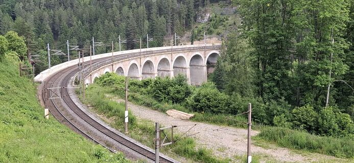 Foto de georg leitner a lo largo del recorrido