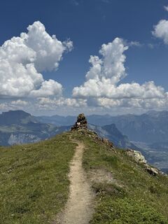 Foto von Andrea Omlin entlang der Tour
