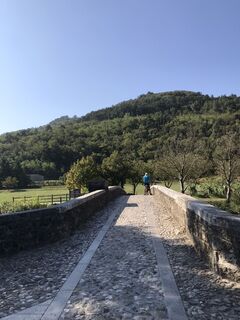 Fotografia z Piero e Dani na trase