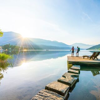 Das Etappenziel Seeboden ist bekannt für seine zahlreichen Parkanlagen. Ein Abstecher zum Klingerpark lohnt sich auf alle Fälle.