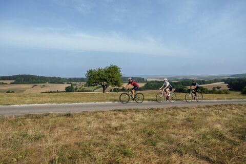 Radfahrer in der südlichen Biosphäre Bliesgau