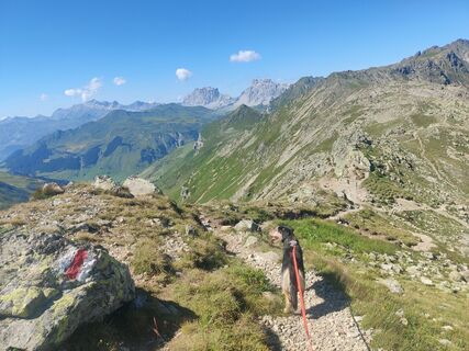 Foto da Xenia Lange lungo il tour