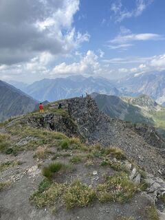 Foto von Laurence Fournier entlang der Tour