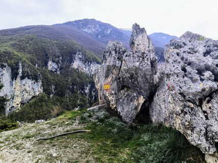 Foto von Mirco moretti entlang der Tour