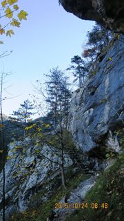 Aufstieg am Miesleitensteig