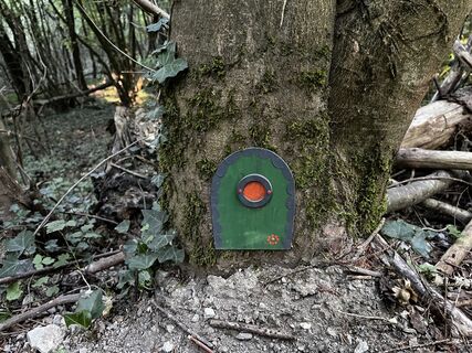 Wichtelweg grüne Wichteltür