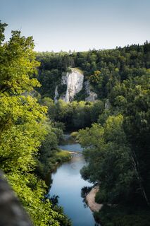 Blick von der Teufelsbrücke Inzigkofen