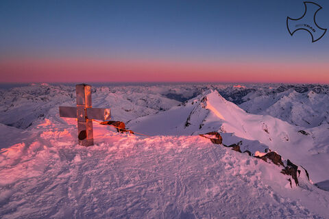 Punta San Matteo, das Gipfelkreuz.