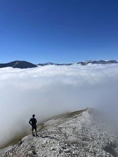 Foto de Lukas Schwarz a lo largo del recorrido