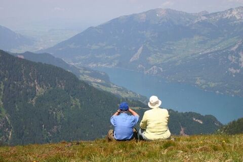 Ausblick auf den Walensee und in die Linthebene