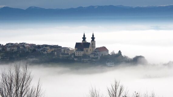 Maria Taferl mit Nebel