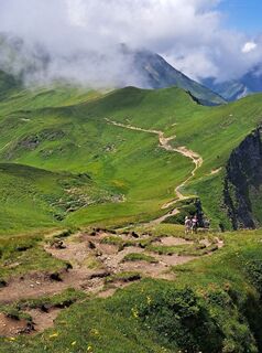 Foto von Sabine Bleiker entlang der Tour