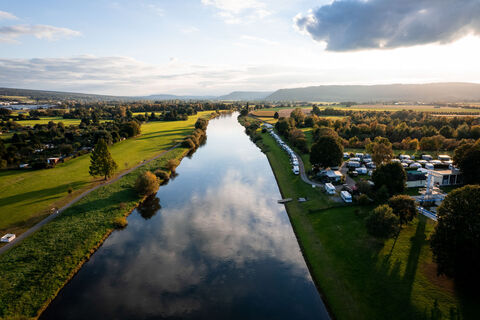 Aussicht auf die Weser bei Holzminden