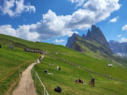 Photo de Judith Mairhofer le long du parcours