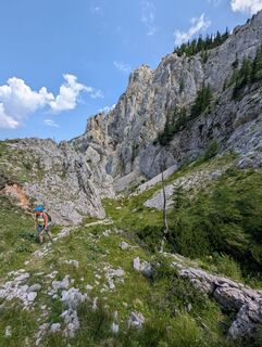 Foto de Leopold Schlögelhofer a lo largo del recorrido