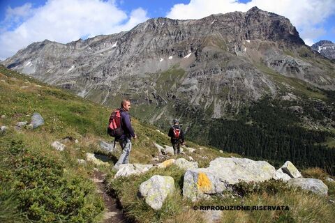 Abfahrt von der Schutzhütte Del Grande