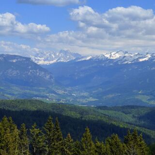 Der wunderschöne Panoramablick über das Fiemme-Tal
