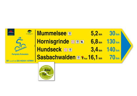 Beschilderung + Touren-Logo