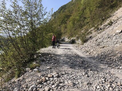 Photo de Astrid Illig le long du parcours
