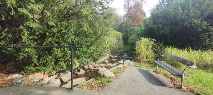 Foto von Christine Fischer entlang der Tour