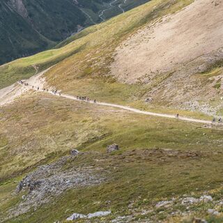 Die letzten Meter des Anstiegs auf den Chaschauna-Pass