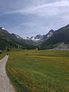 Foto von Brigitte entlang der Tour