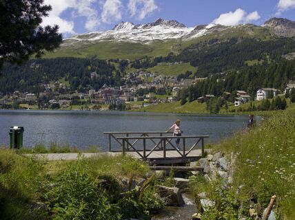 Blick auf St. Moritz