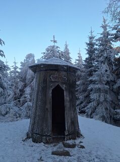 Photo de Bernadette Erla le long du parcours