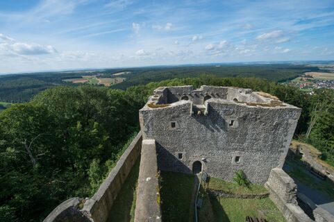 Blick vom Weidelsburg Wohnturm Naumburg Wolfhagen
