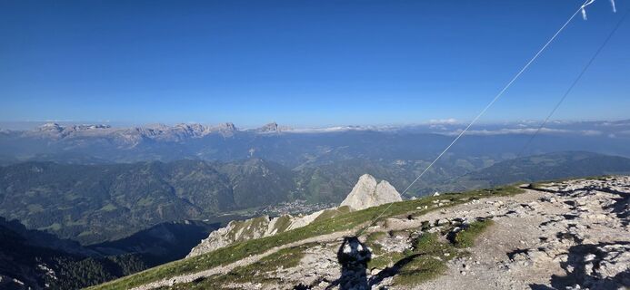 Photo de Franz Frenner le long du parcours