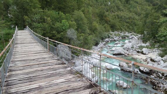 Hängebrücke Soča