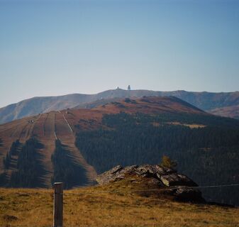 Blick von der Handalm auf die Brandhöhe und Großer Speikkogel
