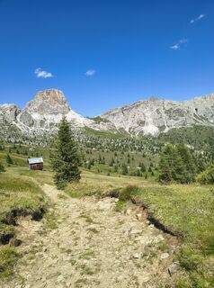 Photo de Maria Moro le long du parcours