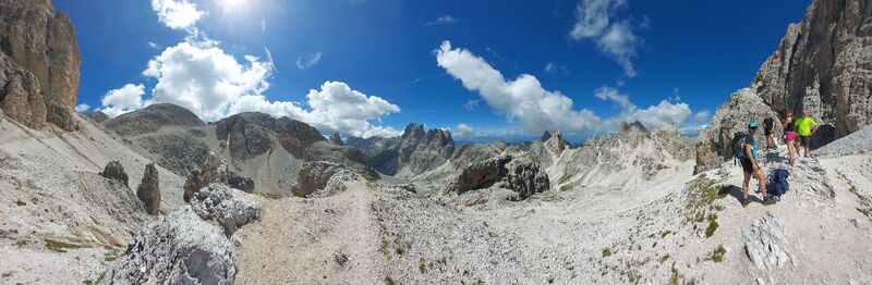 Foto de Stefano divina a lo largo del recorrido