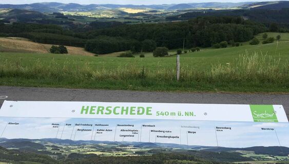 Infoschild in Herschede
