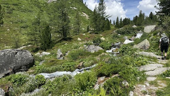 Foto von Sibylle Teichmann entlang der Tour