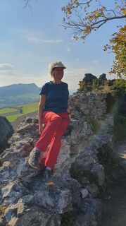 Foto de Anne Wildbrett a lo largo del recorrido