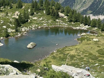 Photo de Heinrich Mocellini le long du parcours