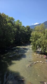 Foto de Corina Sadoni a lo largo del recorrido
