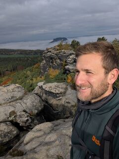 Photo de Max Habich le long du parcours
